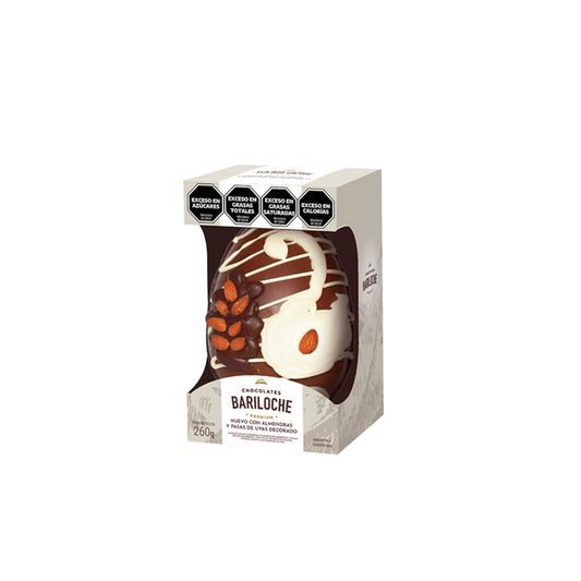 Huevo Bariloche Relleno de Almendras con Chocolate 260g – Regalo Empresarial