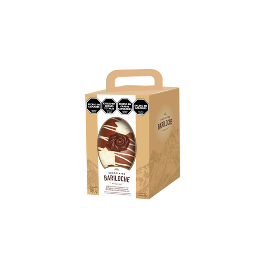 Huevo Bariloche Decorado con Chocolate 130g – Regalo Empresarial